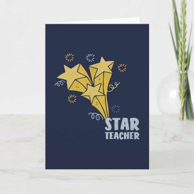 Star Teacher  Thank You Card (Front)