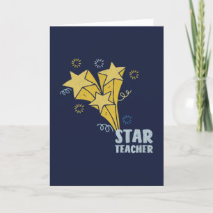 Star Teacher Thank You Card