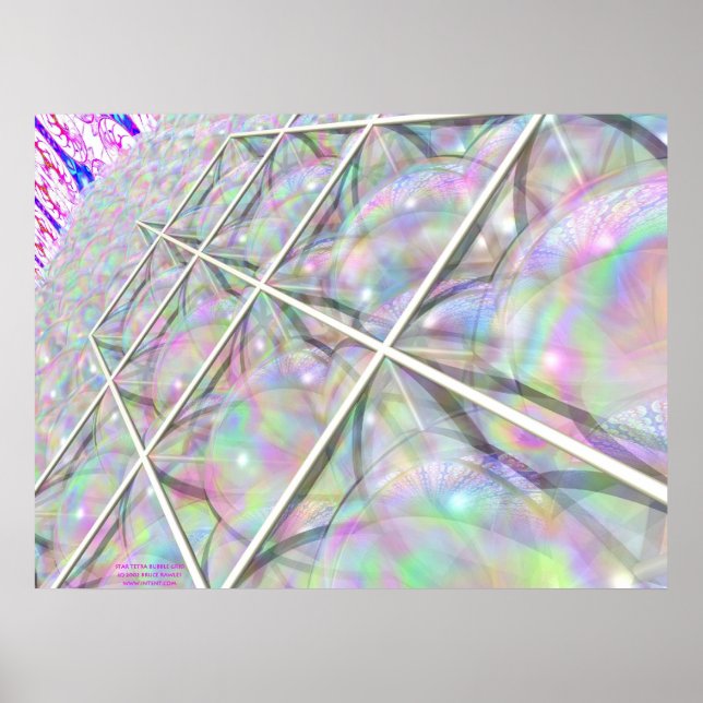 Star Tetra Bubble Grid Poster (Front)