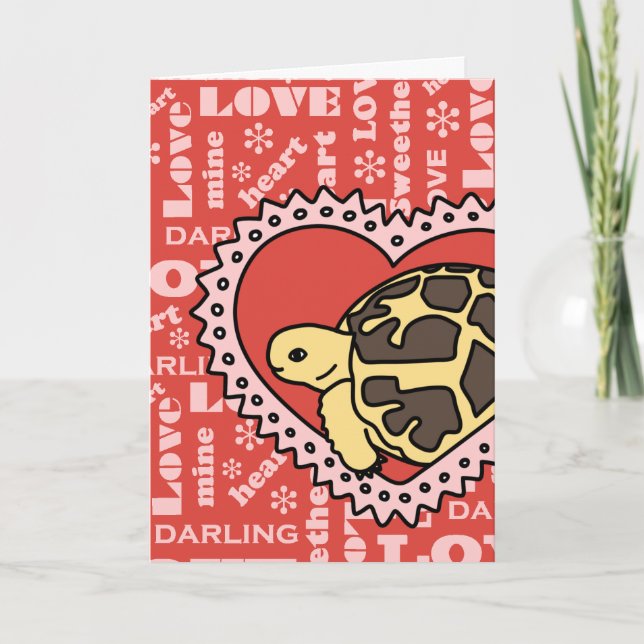 Star Tortoise Valentine's Day Card (love) (Front)