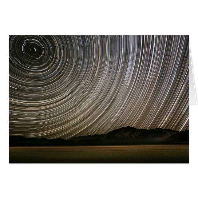 Star Trail at Night | California, Death Valley (Front Horizontal)