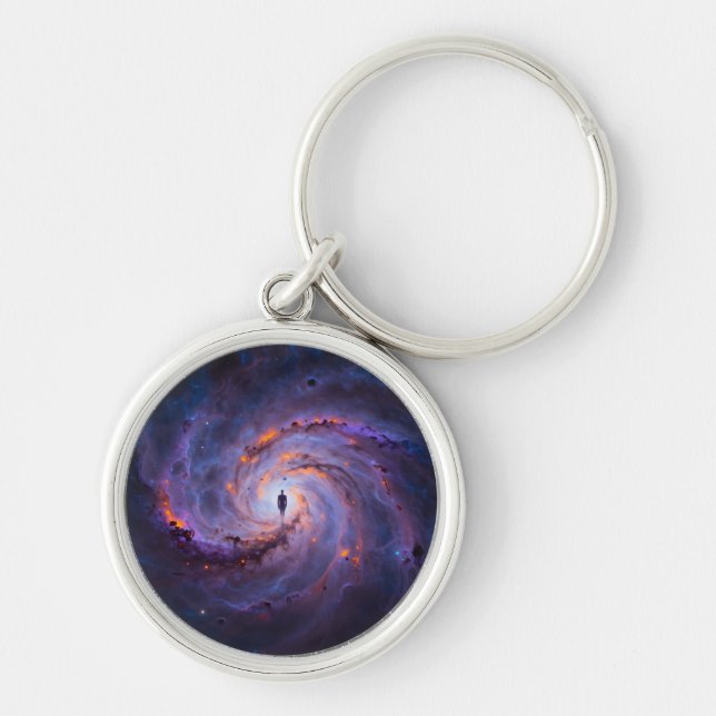 Star Trail - Journey Through the Universe Key Ring (Front)