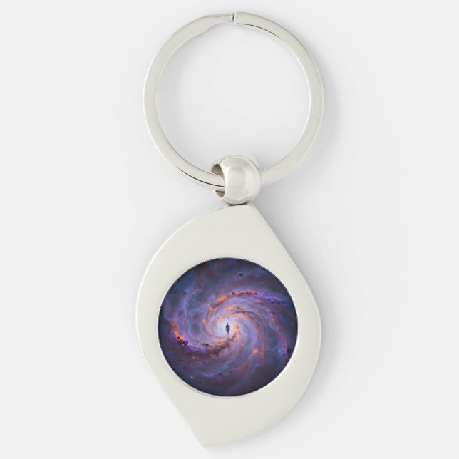 Star Trail - Journey Through the Universe Key Ring (Front)