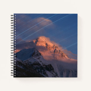 Star Trail   Mt. Everest Tibet, China Notebook