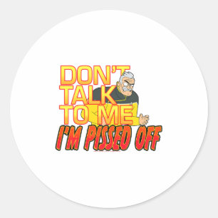 Star Trek_ Lower Decks Shaxs Ed Off Quote Premium  Classic Round Sticker