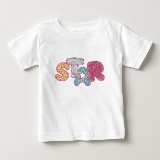 Star Tutu Baby Romper T-Shirt (Front)