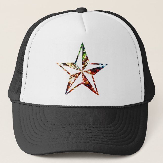 Star V6 - Sparkle Red Trucker Hat (Front)
