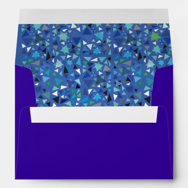 STAR WALL Bar Bat Mitzvah Invitation Envelope (Back (Bottom))