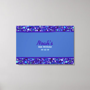 STAR WALL Bar Bat Mitzvah Sign In Board