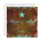 Star Wedding Invitation Vintage Brown Blue