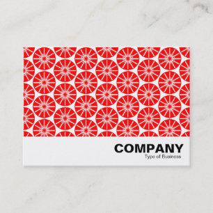 Star Wheel Abstract - Red Business Card