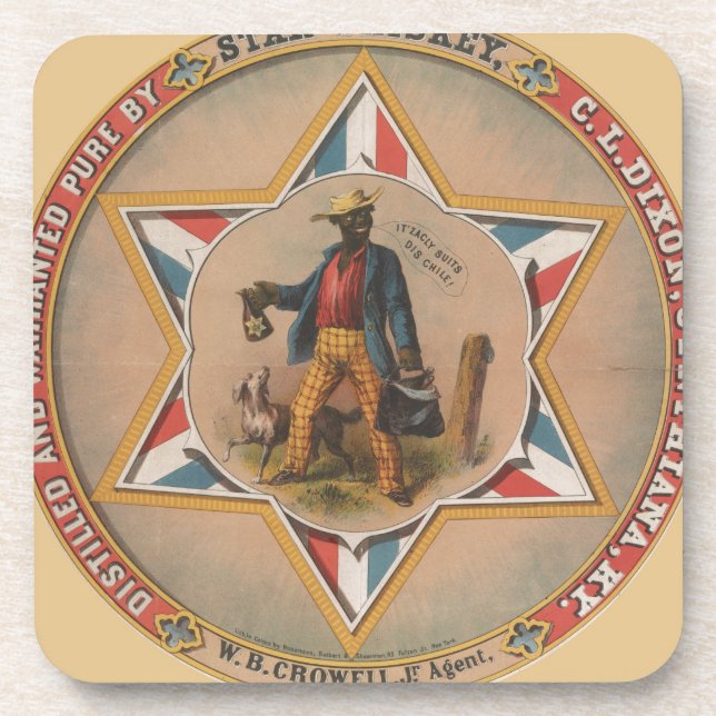 Star Whiskey Distilled and warranted pure Coaster (Front)