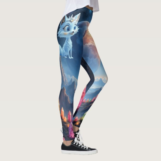 Star Whisper Fox – Keeper of Crystal Light.  Leggings (Right)
