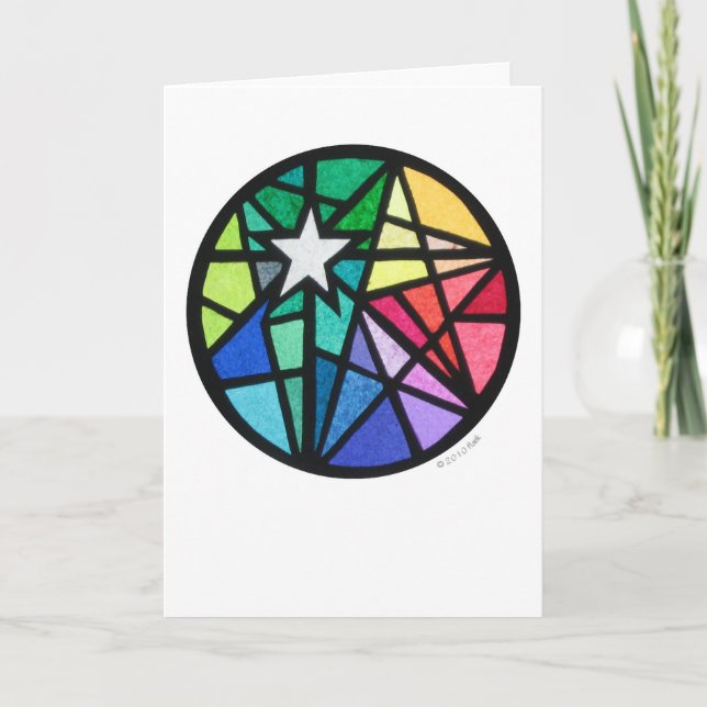 star white holiday card (Front)