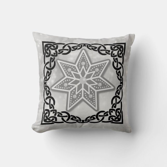 Star with elegant frame cushion (Front)