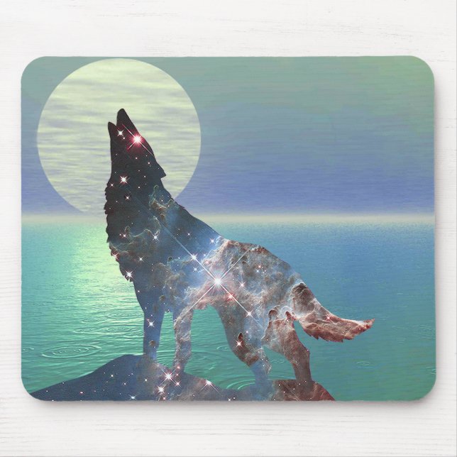 Star Wolf Mouse Pad (Front)