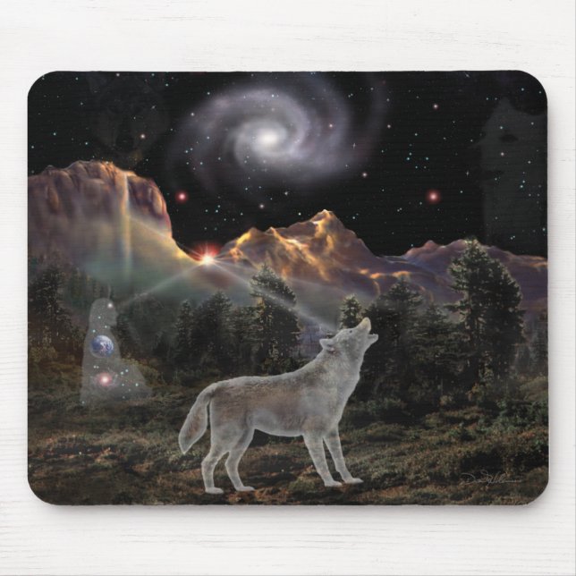 Star Wolf Mouse Pad (Front)