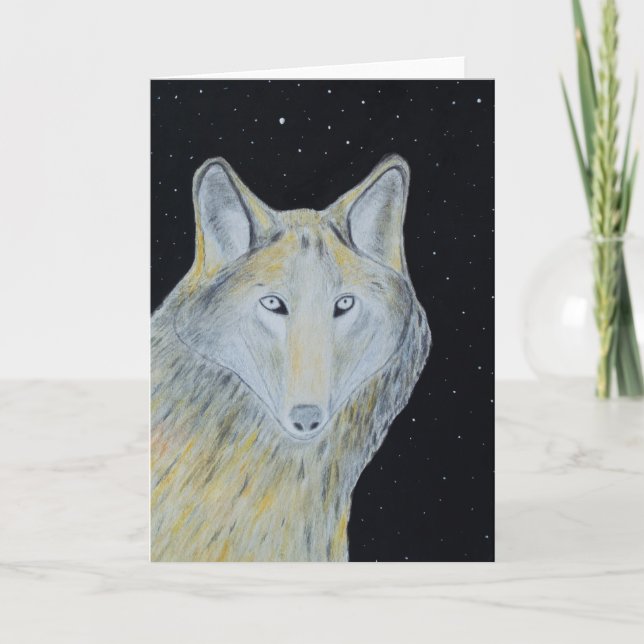 Star Wolf Thank You Card (Front)