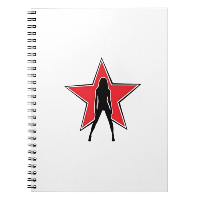 Star Woman Spiral Notebook (Front)