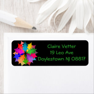 Star Wreath  Return Address Label