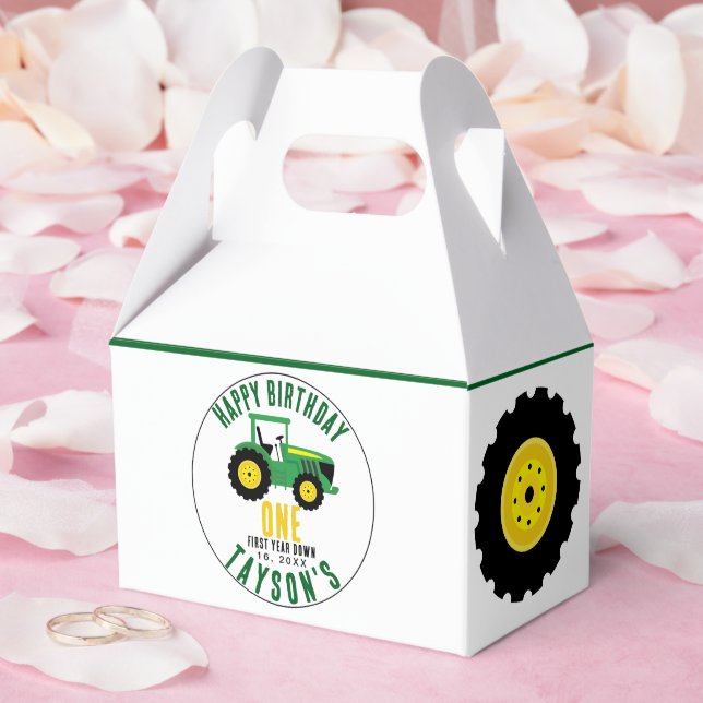 Star Your Tractor 1st Birthday | Farm Theme Favour Box (Wedding)