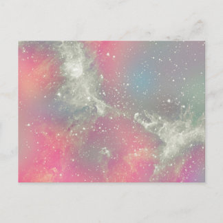 Starbabe Nebula Pastel Galaxy Postcard