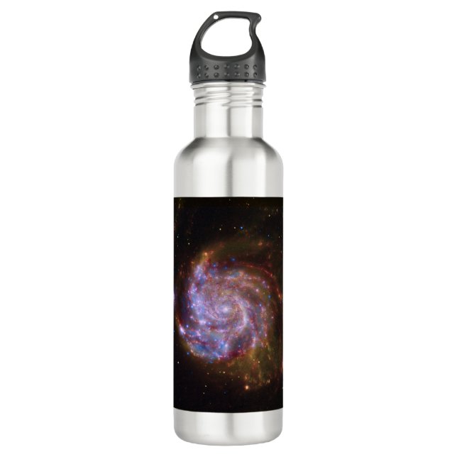 Starbirth in the Pinwheel:  M101 Galaxy 710 Ml Water Bottle (Front)