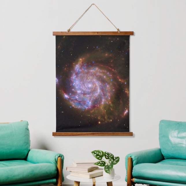 Starbirth in the Pinwheel:  M101 Galaxy Hanging Tapestry (Living Room)