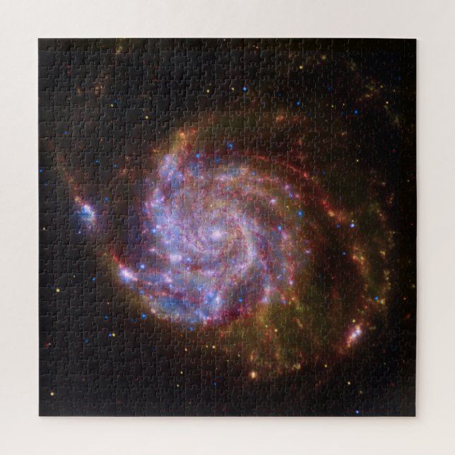 Starbirth in the Pinwheel:  M101 Galaxy Jigsaw Puzzle (Vertical)