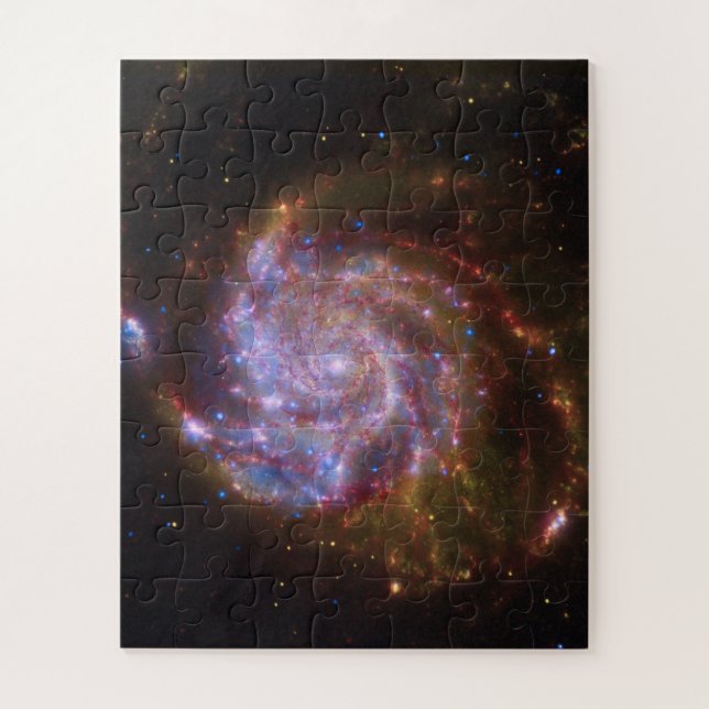 Starbirth in the Pinwheel:  M101 Galaxy Jigsaw Puzzle (Vertical)