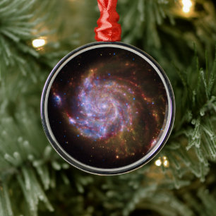 Starbirth in the Pinwheel: M101 Galaxy Metal Ornament
