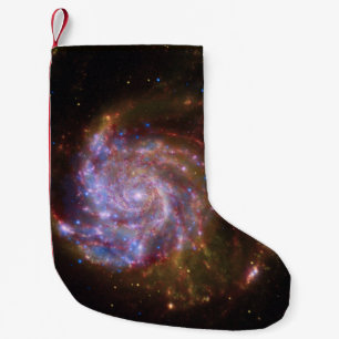 Starbirth in the Pinwheel:  M101 Galaxy Small Christmas Stocking