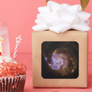 Starbirth in the Pinwheel:  M101 Galaxy Square Sticker