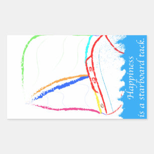 Starboard Tack Rectangular Sticker