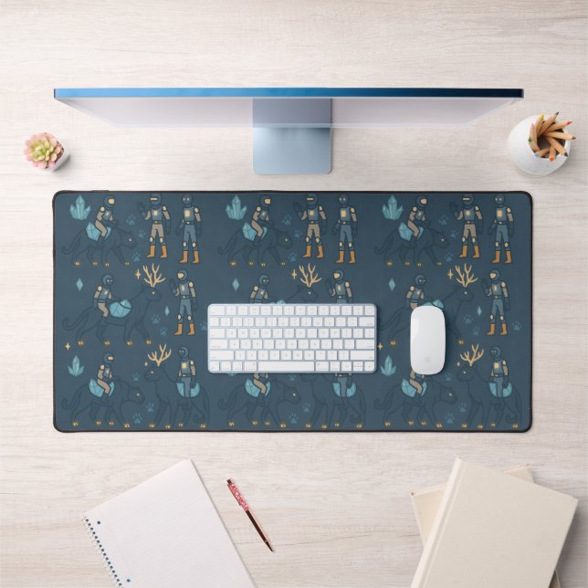 Starbound Feline Companion Journey Desk Mat (Office 1)