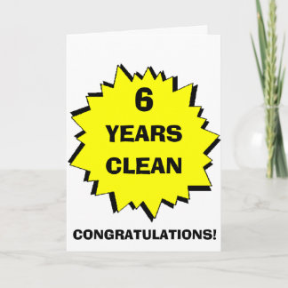 Starburst 6 Years clean Card