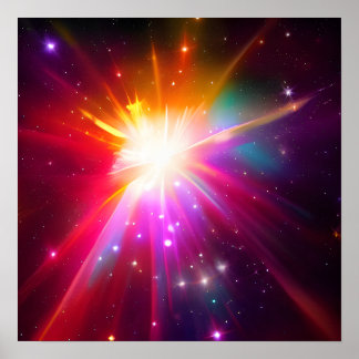 Starburst Background Poster