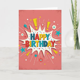 Starburst Birthday Card