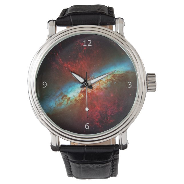 Starburst Cigar Galaxy, Hubble outer space picture Watch (Front)