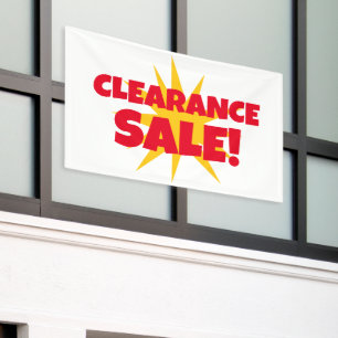 Starburst Clearance Sale Banner