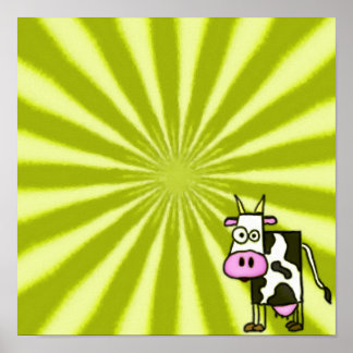 Starburst Cow Print