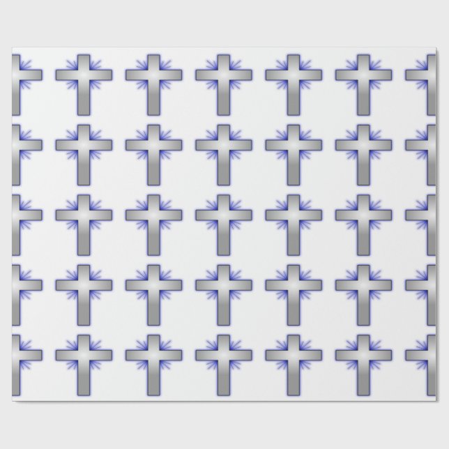 STARBURST CROSS WRAPPING PAPER (Flat)