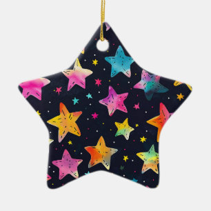 Starburst Dreams Ceramic Ornament