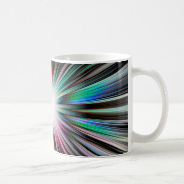 Starburst explosion pattern coffee mug (Right)