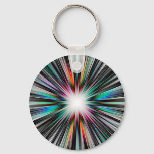 Starburst explosion pattern key ring