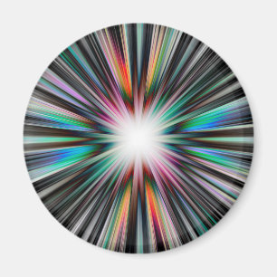 Starburst explosion pattern magnet