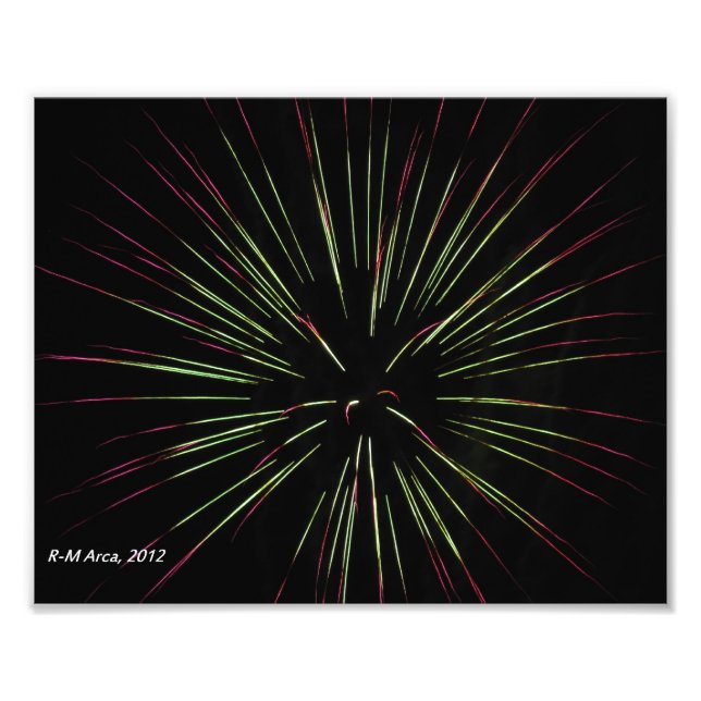 Starburst Fireworks Photo Print (Front)