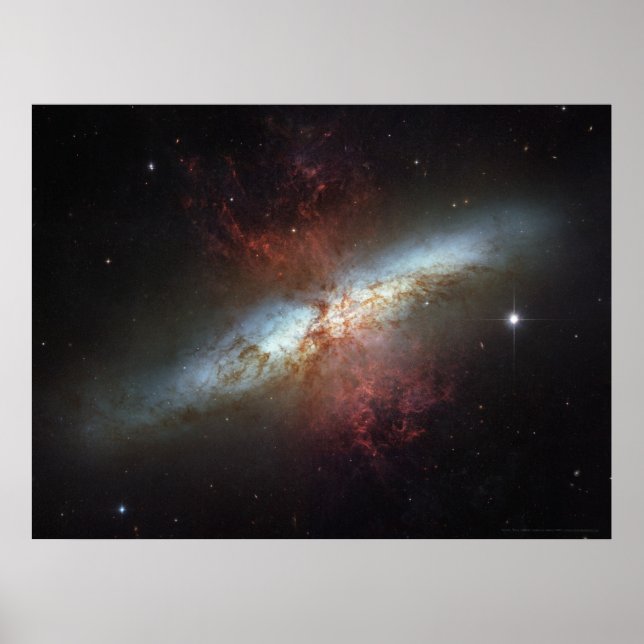 Starburst Galaxy M82 24x18 (33x25) Poster (Front)