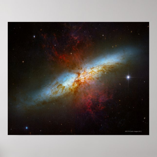 Starburst Galaxy M82 Poster (Front)