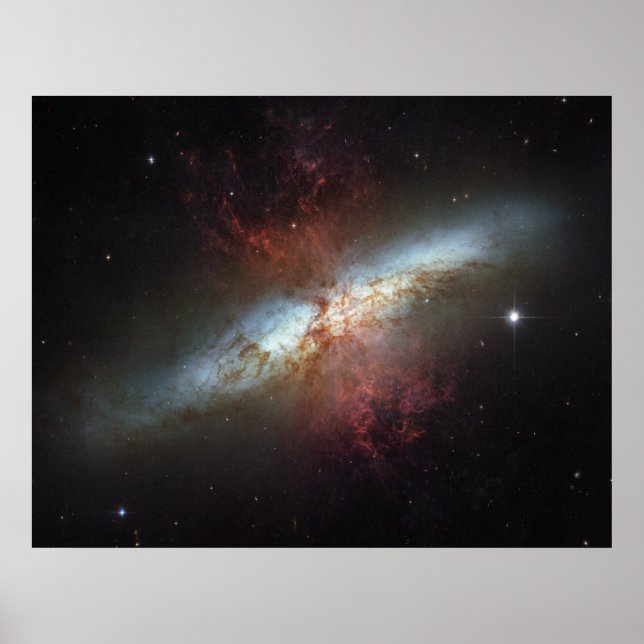 Starburst galaxy M82 Poster (Front)